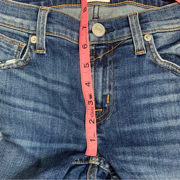 Hudson Tally Crop Distressed Skinny Jeans - Picture 6 of 8